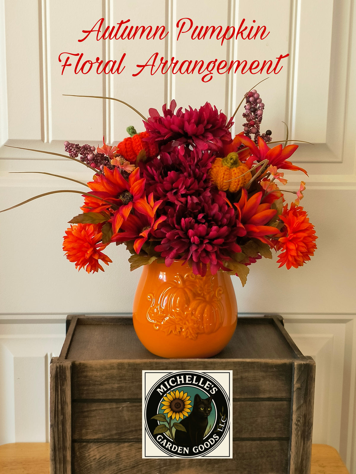 Autumn Pumpkin Floral Arrangement