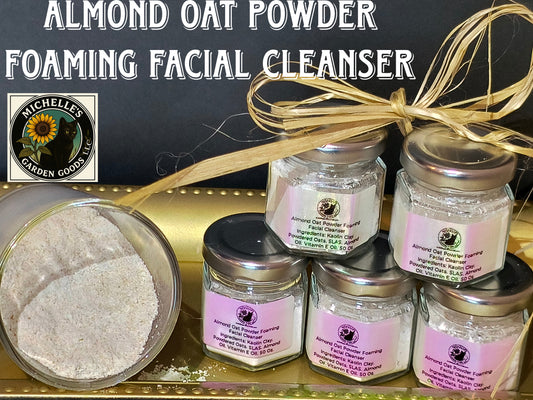 Almond Oat Powder Foaming Facial Scrub Cleanser
A Gentle Exfoliating and Cleansing Scrub
Ingredients: Kaolin Clay. Powdered Oats. SLAS. Almond Oil. Vitamin E Oil. 0.50 Oz.
Dimensions: H 2" x L 2" x W 2." 0.50 Oz.