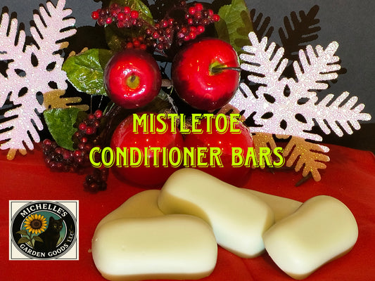 Mistletoe Conditioner Bars
Conditioner Base, Calendula and Mugwort infused in Avocado Oil, Vitamin E oil, Green Mad Mica Powder and Mistletoe Fragrance.
2.70 Oz.