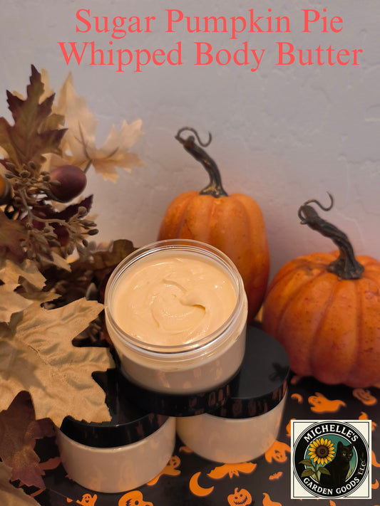 These smell so good. Great for Moisturizing. Gives a Pretty Shimmer with the Castor Oil and the Mica Powder.
Ingredients: Unrefined Kokum Butter. Unrefined Mango Butter. Infused Sunflower Petals in Sunflower Oil. Castor Oil. Kaolin Clay. Arrowroot Powder. Vitamin E. Orange Mica Powder. Pumpkin Pie/Sugar Cookie Fragrance
Dimensions H 2.75" x L 2.75" x W 2". Weight 2.50oz