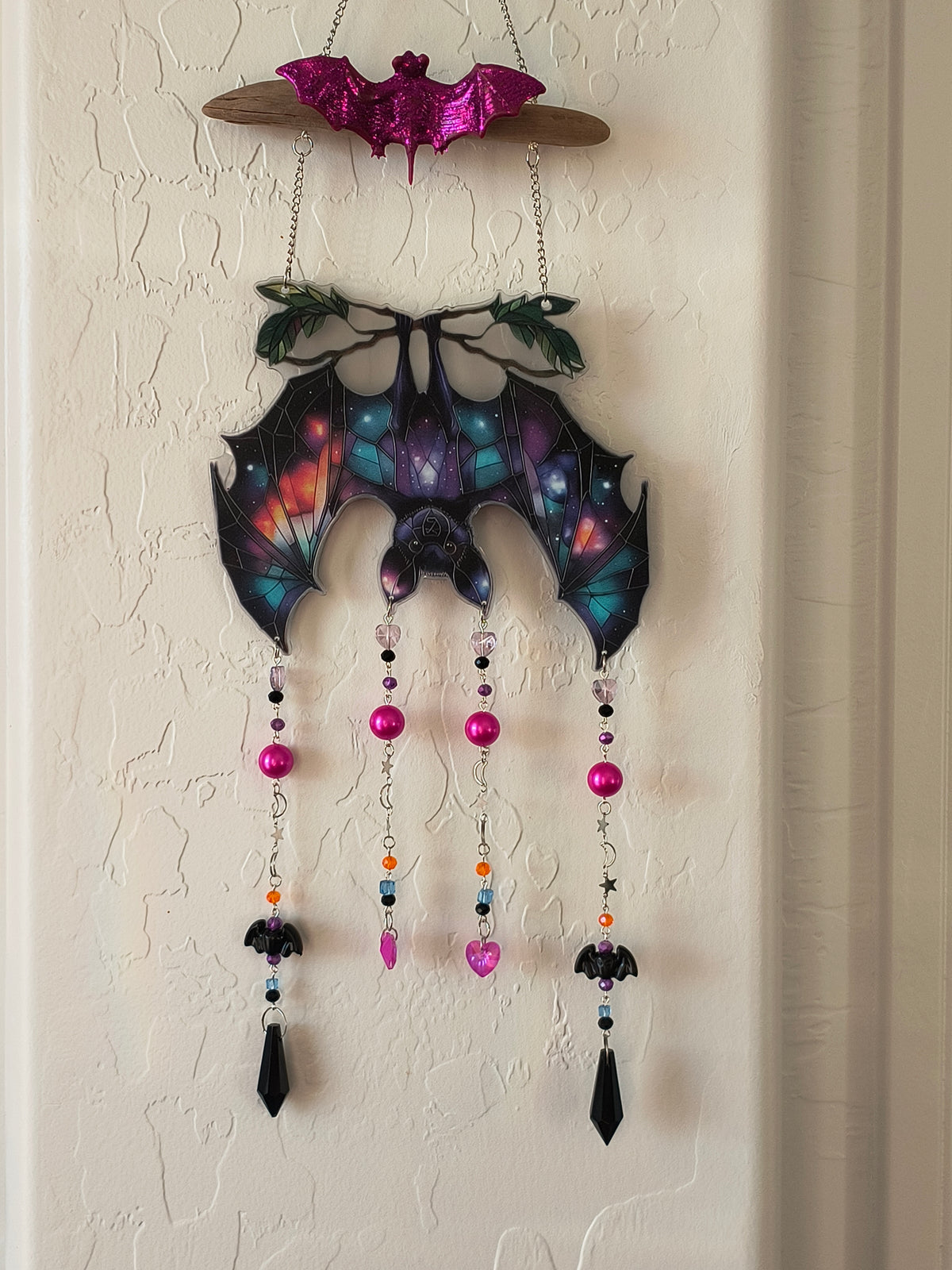 Upsidedown Bat Multi Strand Suncatcher