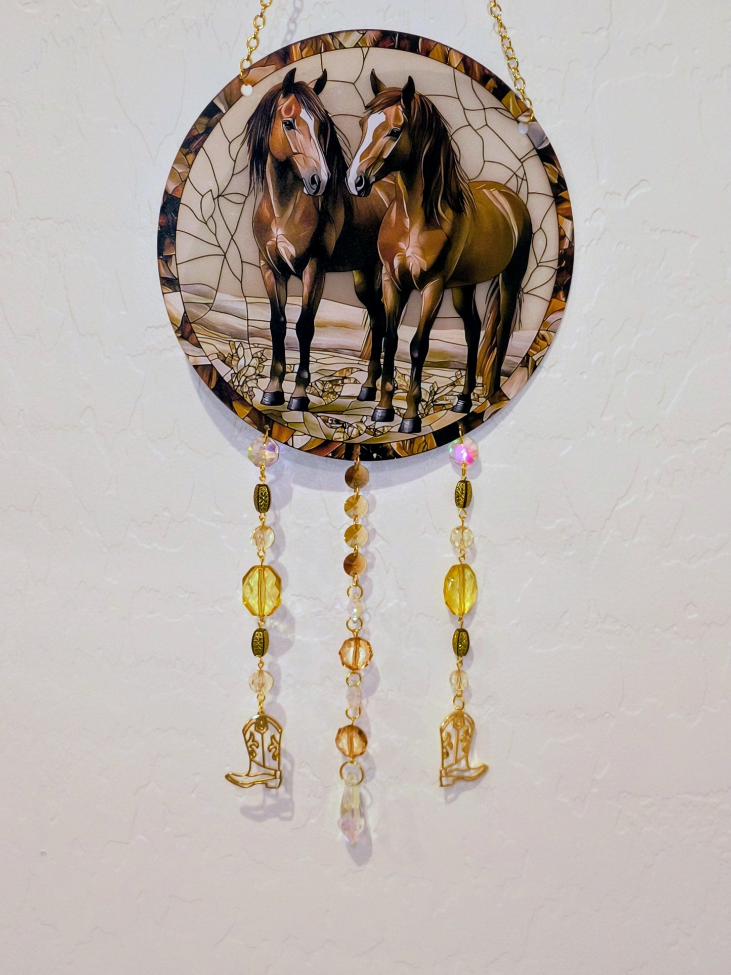 Horse Beaded Suncatcher