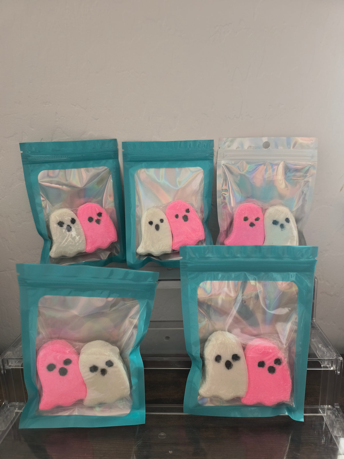 Birthday Cake Ghost Bath Bombs