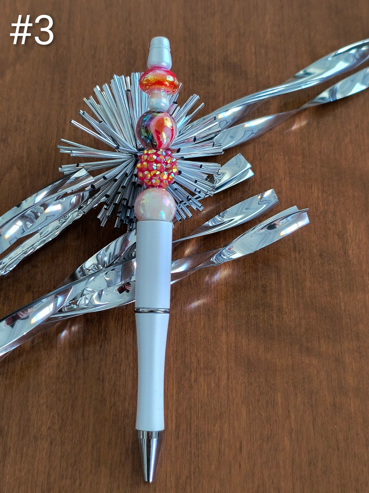 White Mushroom Decorative Pen