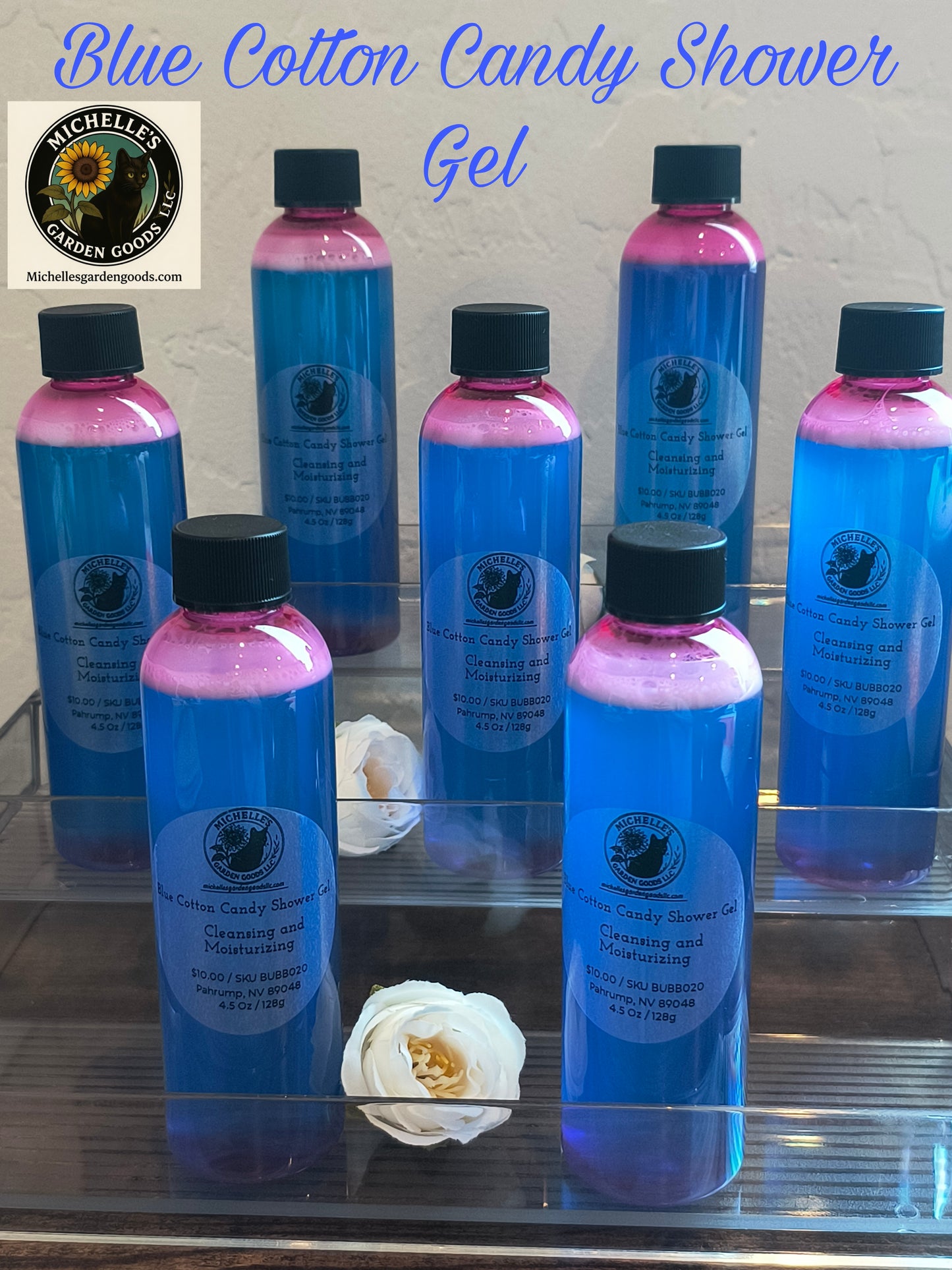 Blue Cotton Candy Shower Gel