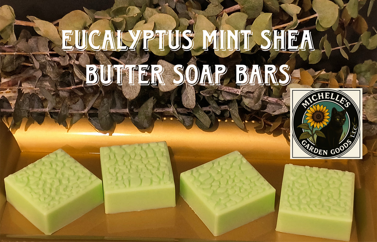 Eucalyptus Mint Shea Butter Soap Bars
Soothing Fragrance and super moisturizing.
Ingredients: Shea Butter Soap Base, Avocado Oil infused with Calendula and Mugwort, Eucalyptus Mint Fragrance and Green Mica Powder.
3.40 Oz