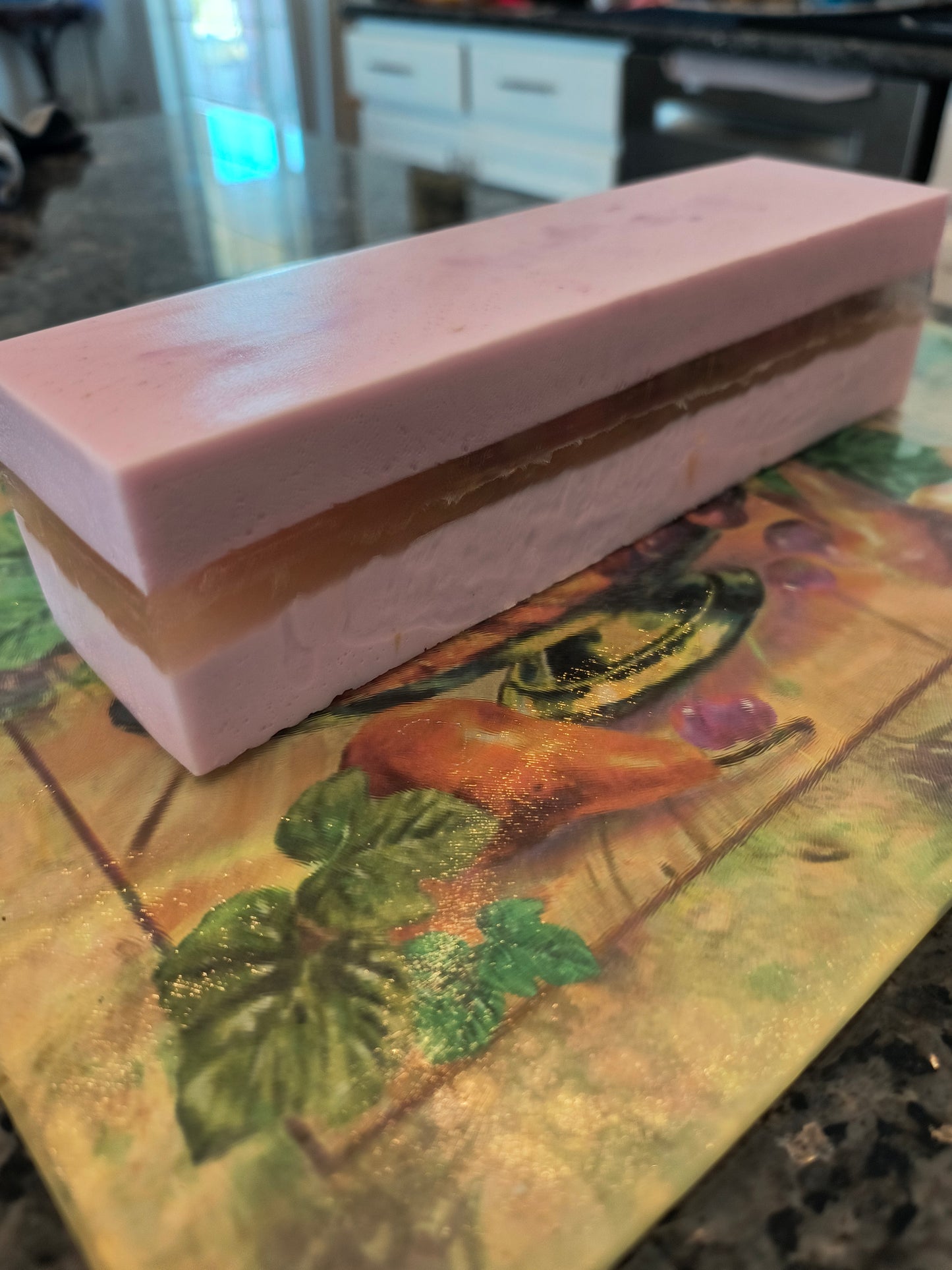 Watermelon Honey Flower Soap With A Loofah Soap Bag