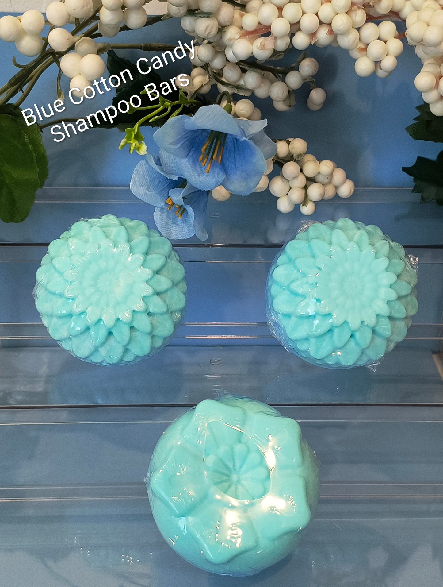 Blue Cotton Candy Shampoo Bars
