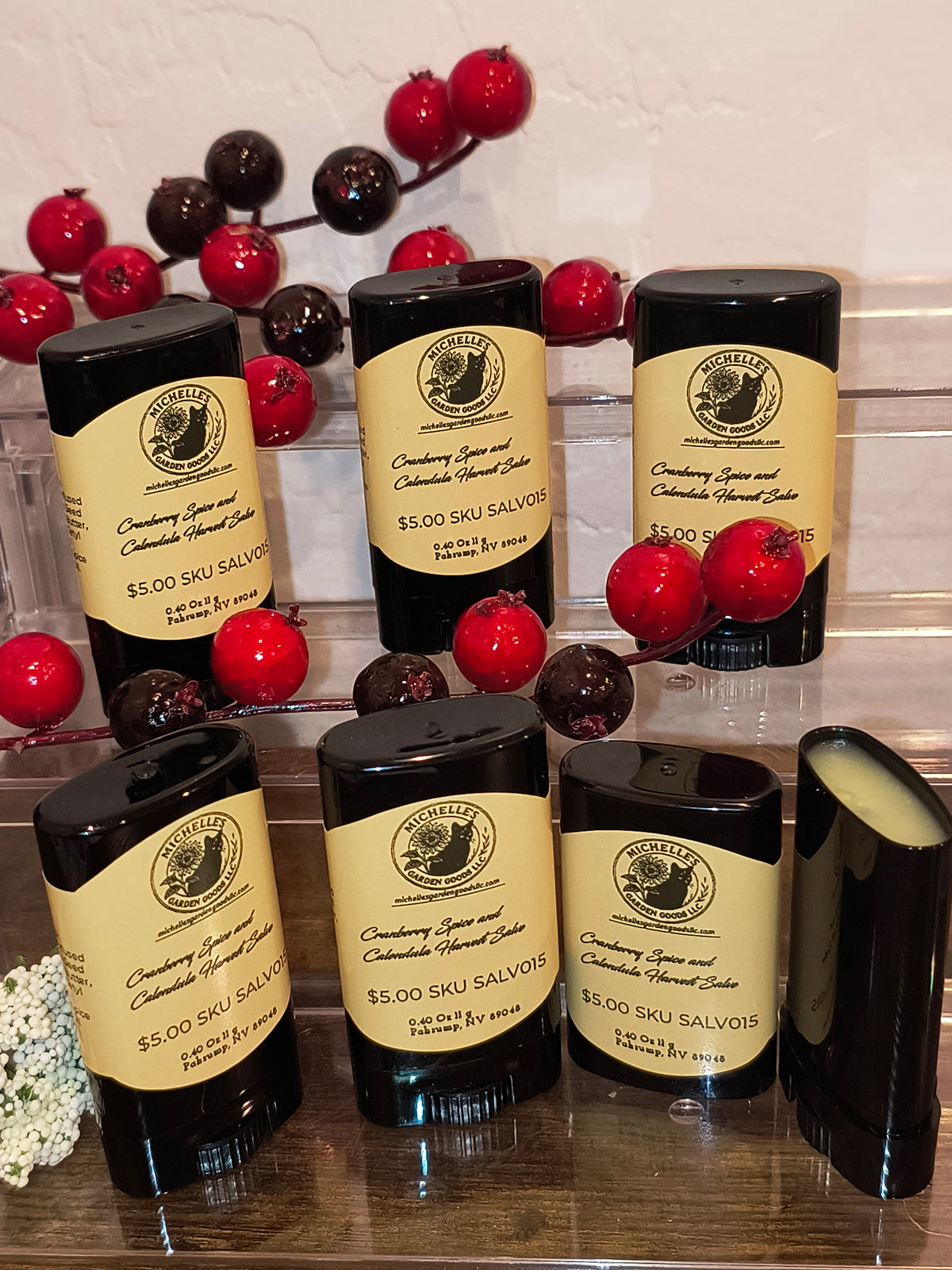 Cranberry Spice and Calendula Harvest Salve