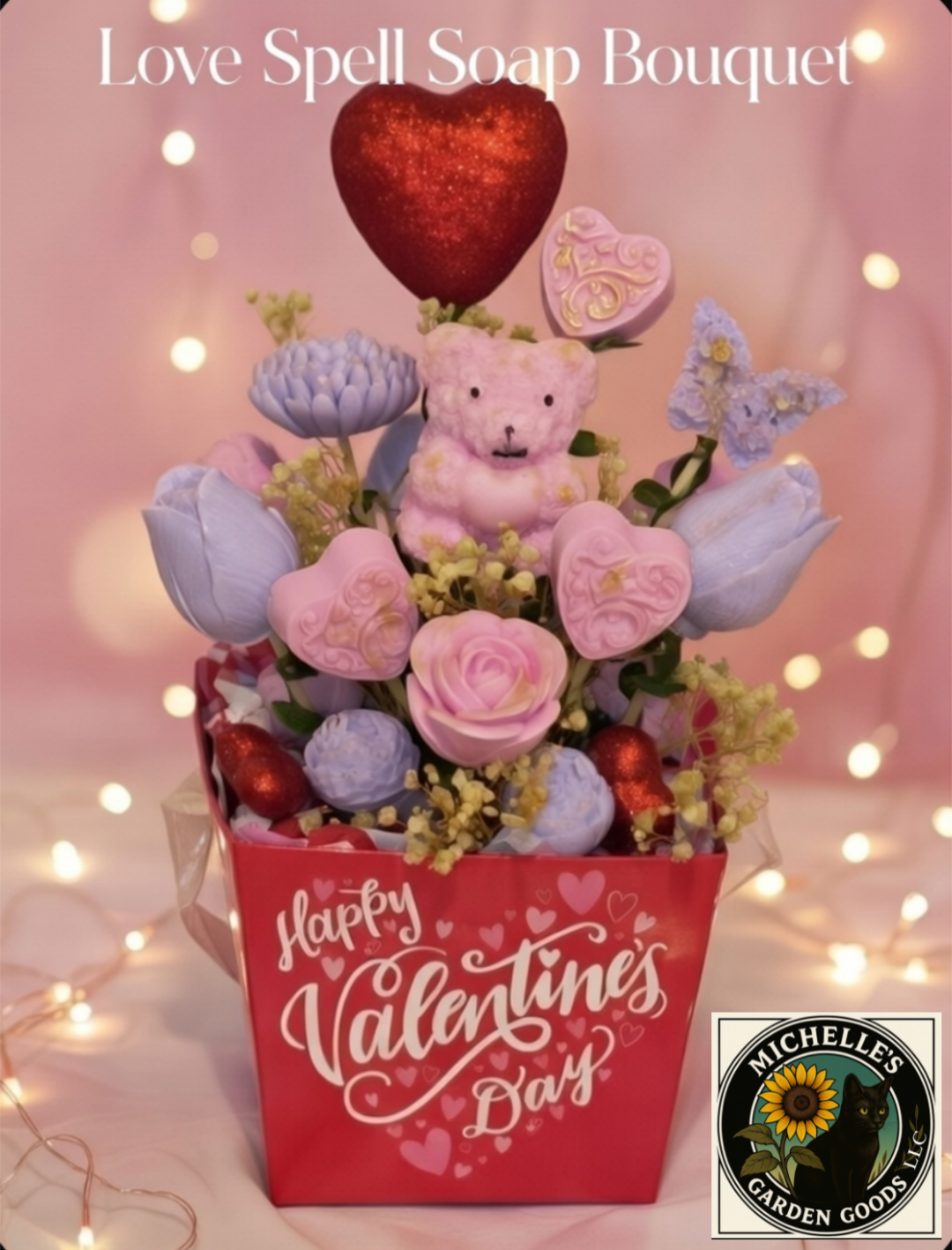 Valentine's Day Love Spell Soap Bouquet - Large (Special Order)