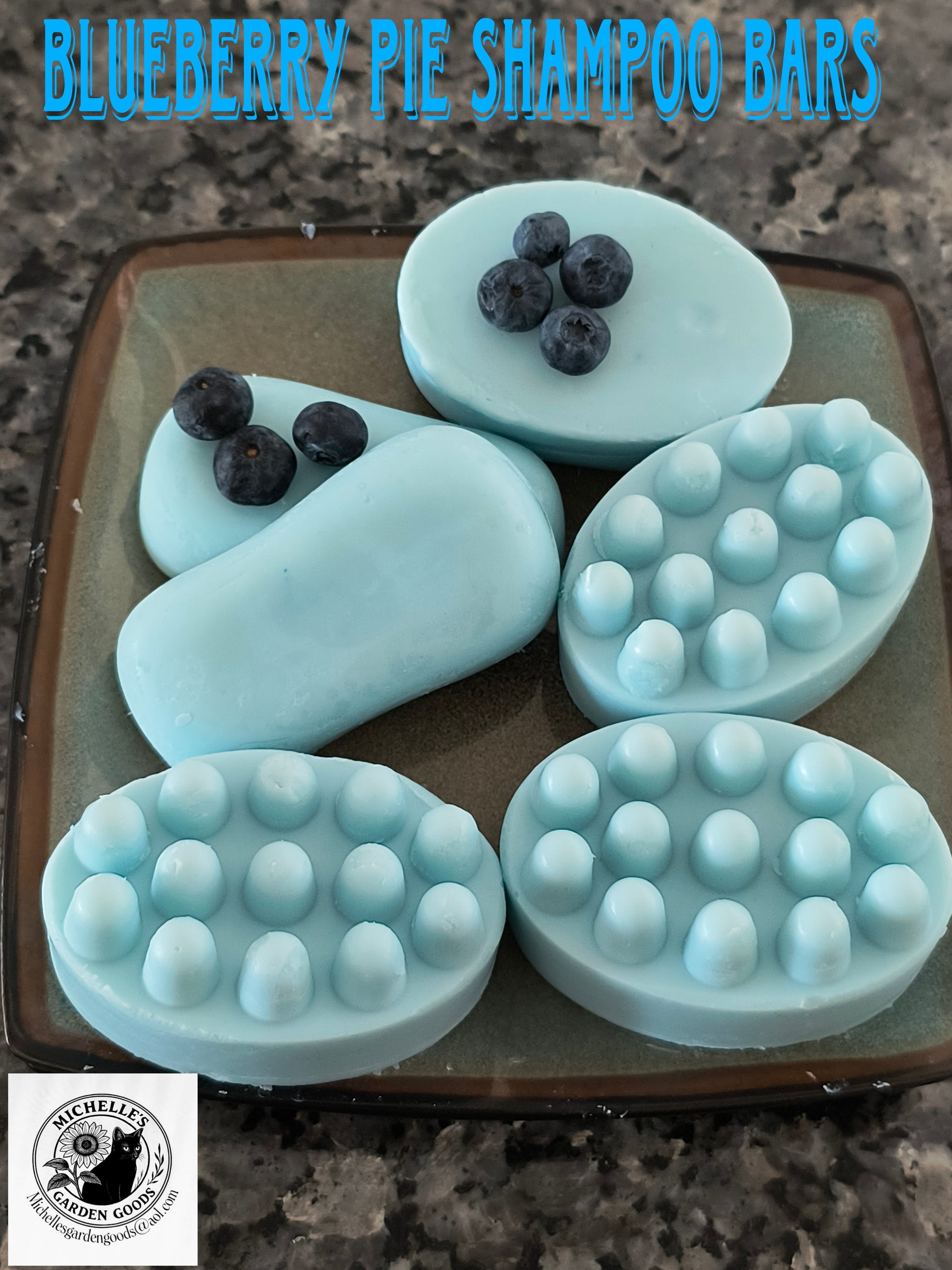 Ingredients: Sunflower petals infused with Sunflower oil. Shea Butter. Cocoa Butter. Blueberry Pie Fragrance. Blue Mica Powder.


Dimensions 3.5" x 2.5" x 1". Weight 4 Oz.
