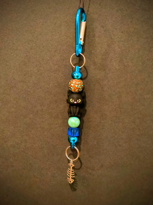 This Cute Decorative Beaded Keychain Will Brighten Up Your Drive. It Can Always Help You Find Your Keys With All The Pretty Glass And Acrylic Beads. 

Dimensions .6.5" x 1.5" x .5". Weight 0.53 Oz.