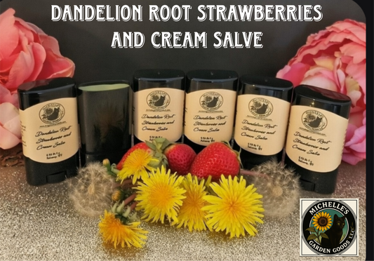 Dandelion Root Strawberries and Cream Salve
