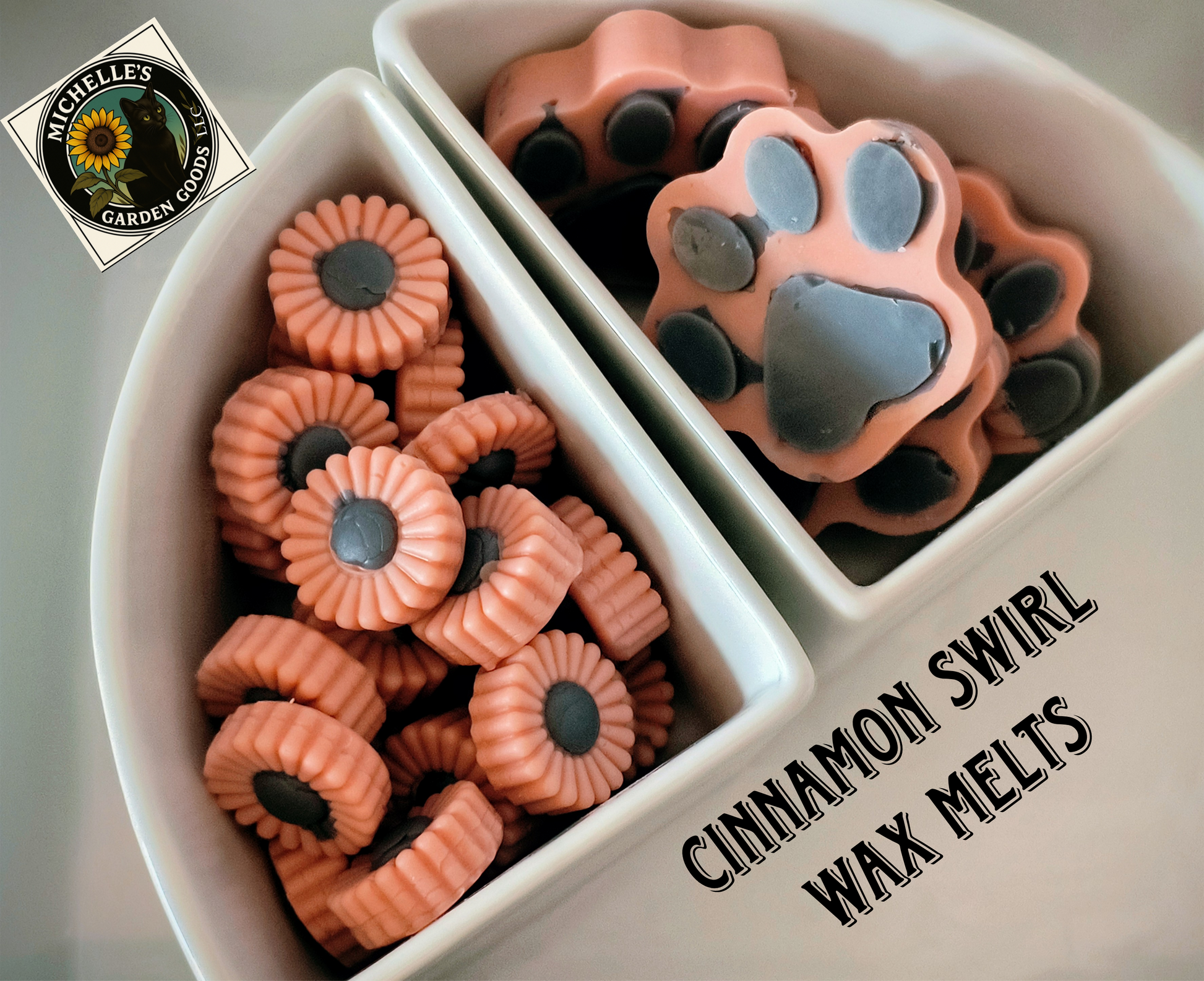 Cinnamon Swirl Paw Print Wax Melts

Ingredients: Palm Paraffin Wax, Bronze and Black Mica Powder, Cinnamon Swirl Fragrance. 0.80 Oz.



Warning: To prevent fire and serious injury: burn candle wax within sight. Keep away from drafts and vibrations. Keep out of reach of small children and pets. Never burn candle wax on or near anything that can catch fire.



Only use in a Wax Melt Warmer.