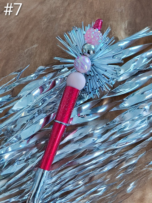 Red and Pink Decorative Pens