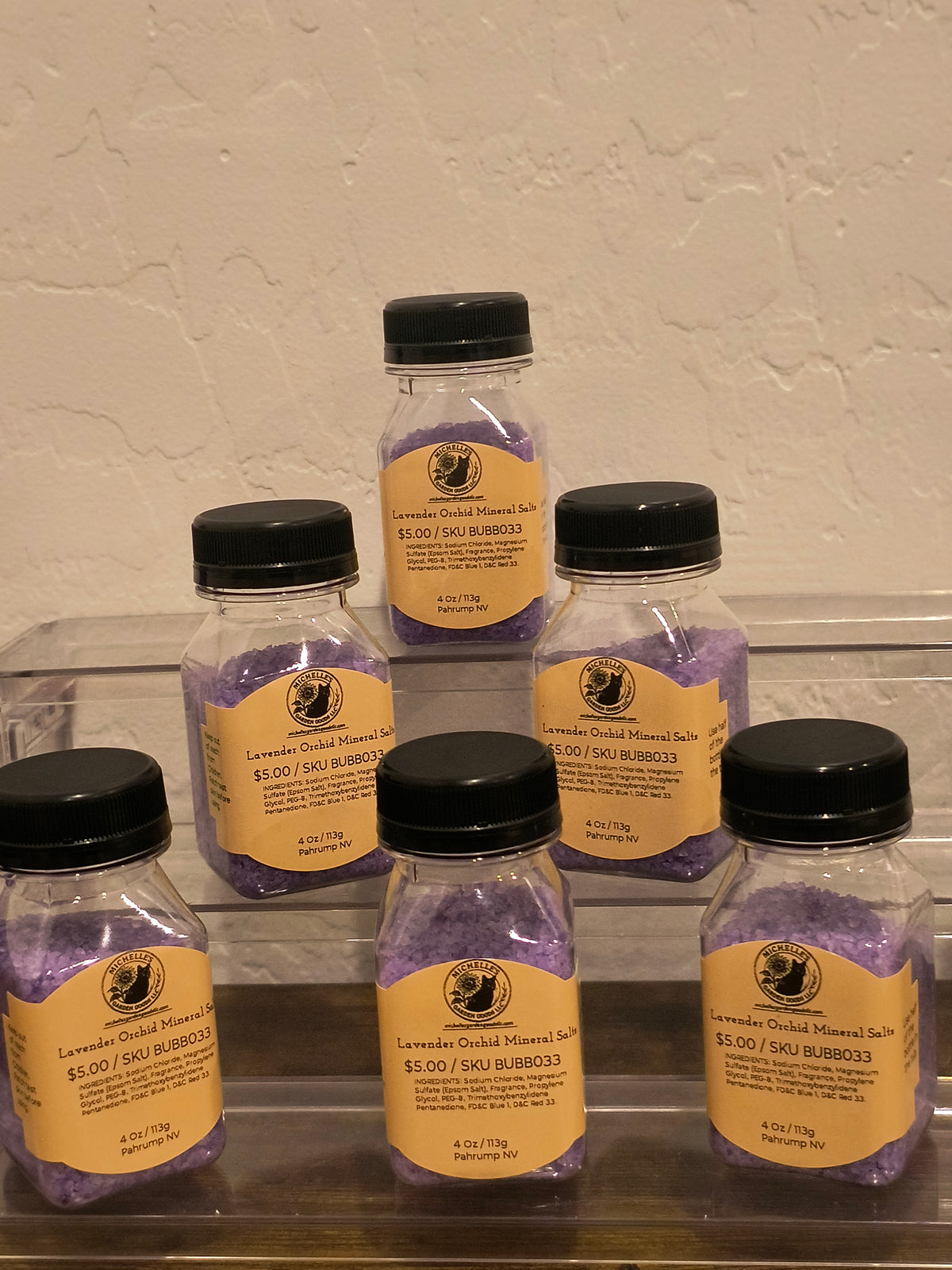Lavender Orchid Mineral Salts