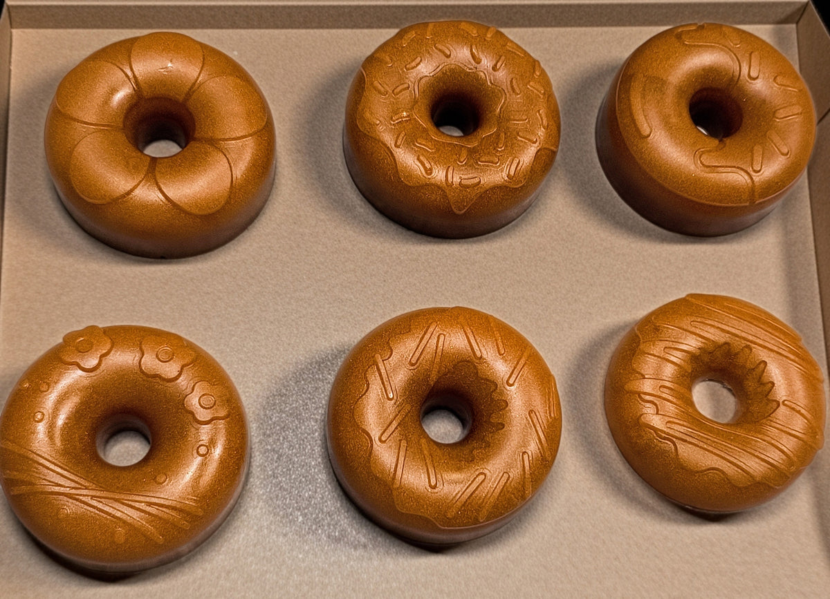Donut Delight Soap Bar With Loofah Soap Bag