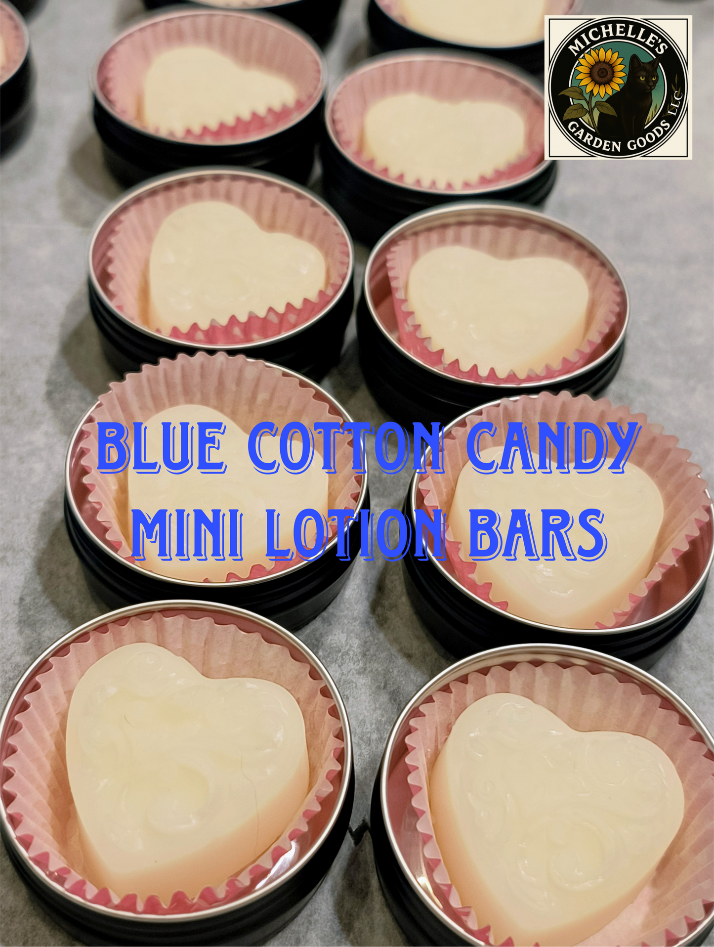 Blue Cotton Candy Mini Lotion Bars