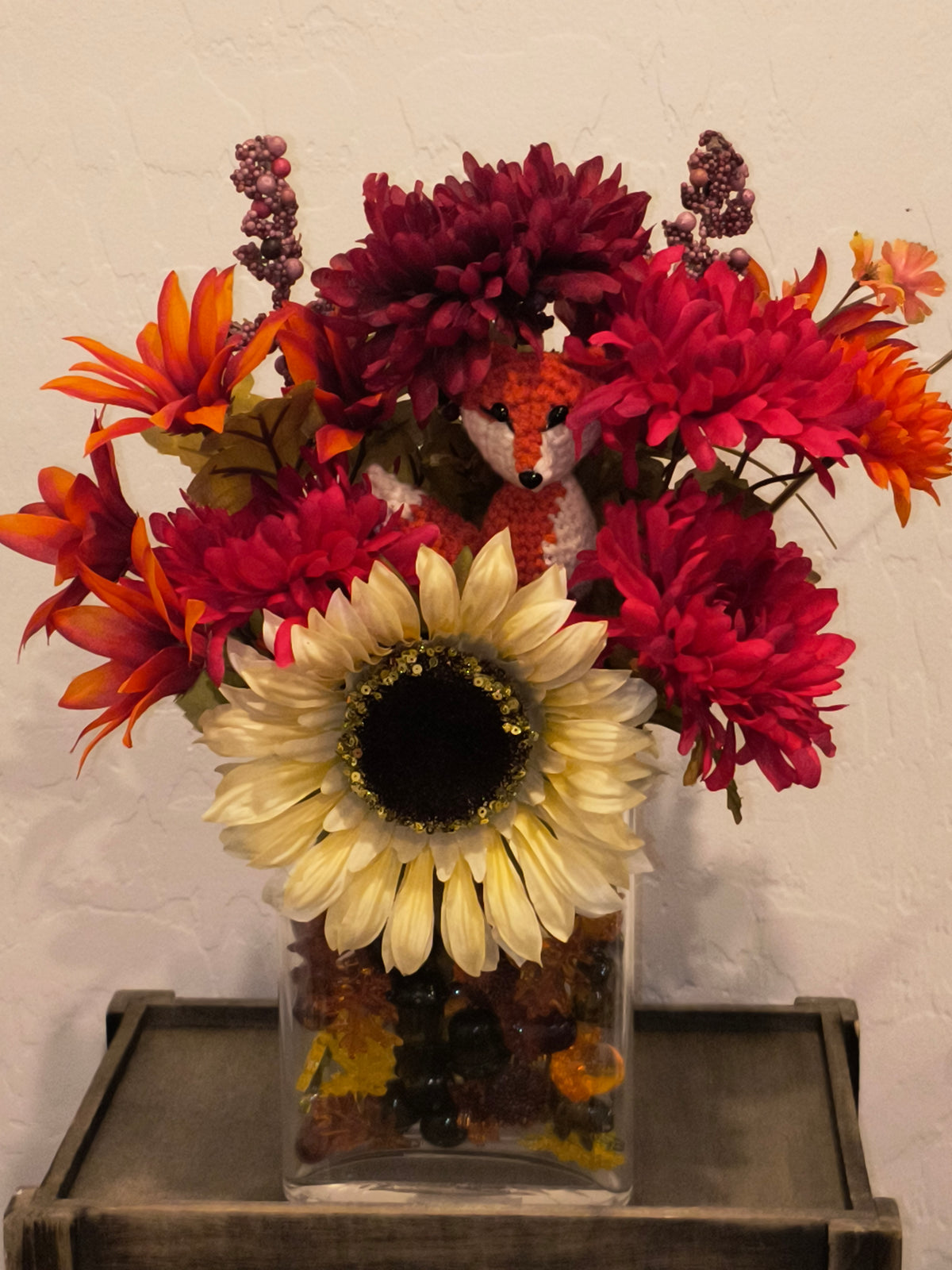 Autumn Wolf Floral Arrangement
