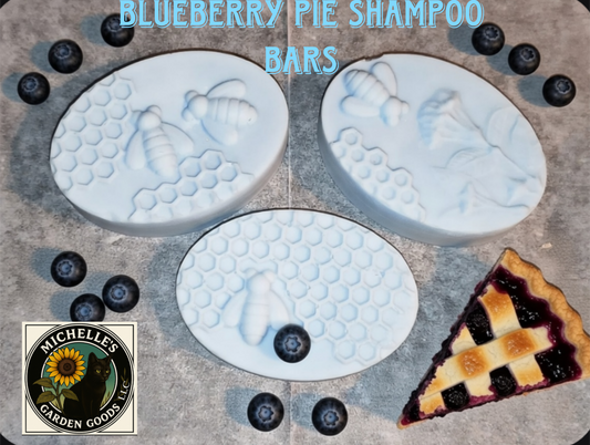 Blueberry Pie Shampoo Bar with Rice Protein