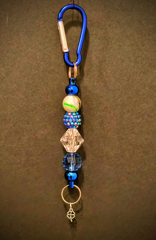 This Cute Decorative Beaded Keychain Will Brighten Up Your Drive. It Can Always Help You Find Your Keys With All The Pretty Glass And Acrylic Beads.

Dimensions .6.5" x 1.5" x .5". Weight 0.53 Oz.