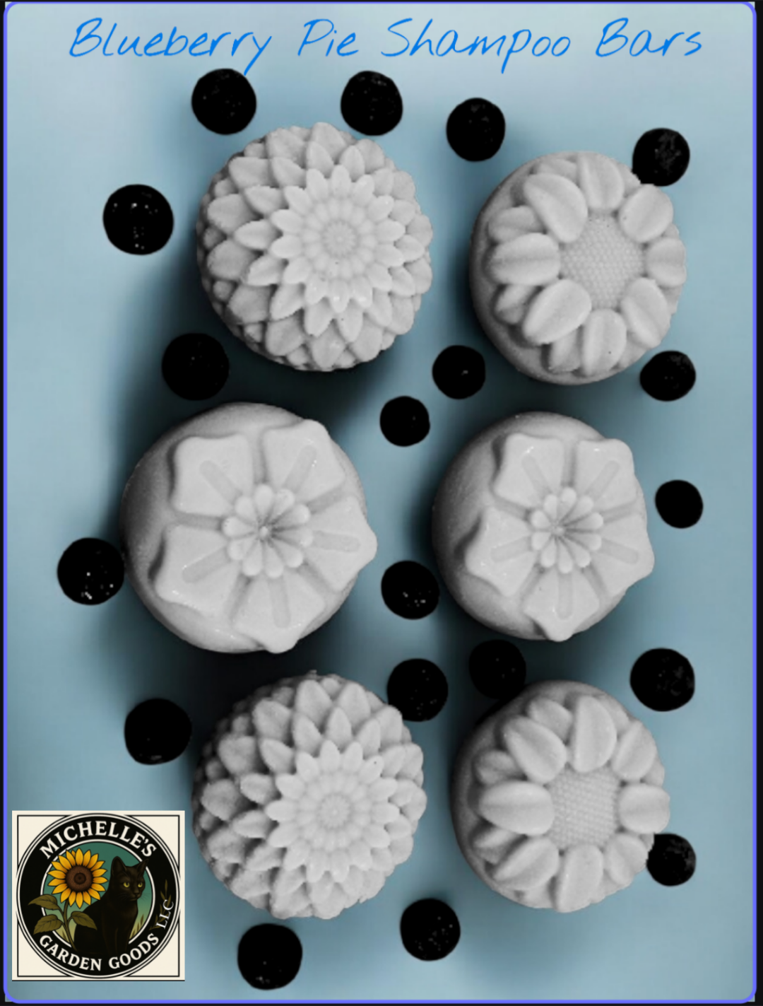 Ingredients: Propylene Glycol, Sodium Cocoyl Isethionate, Glyceryl Stearate 1, Aqua, Glycerin, Caprylic/Capric Triglyceride, Hydrolyzed Vegetable Protein, Phenoxyethanol, Potassium Sorbate, Disodium EDTA, Vitamin E Oil, Blue Mica Powder and Blueberry Pie Fragrance. 2.80 Oz