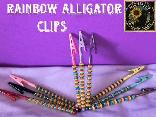 Rainbow Alligator Clips