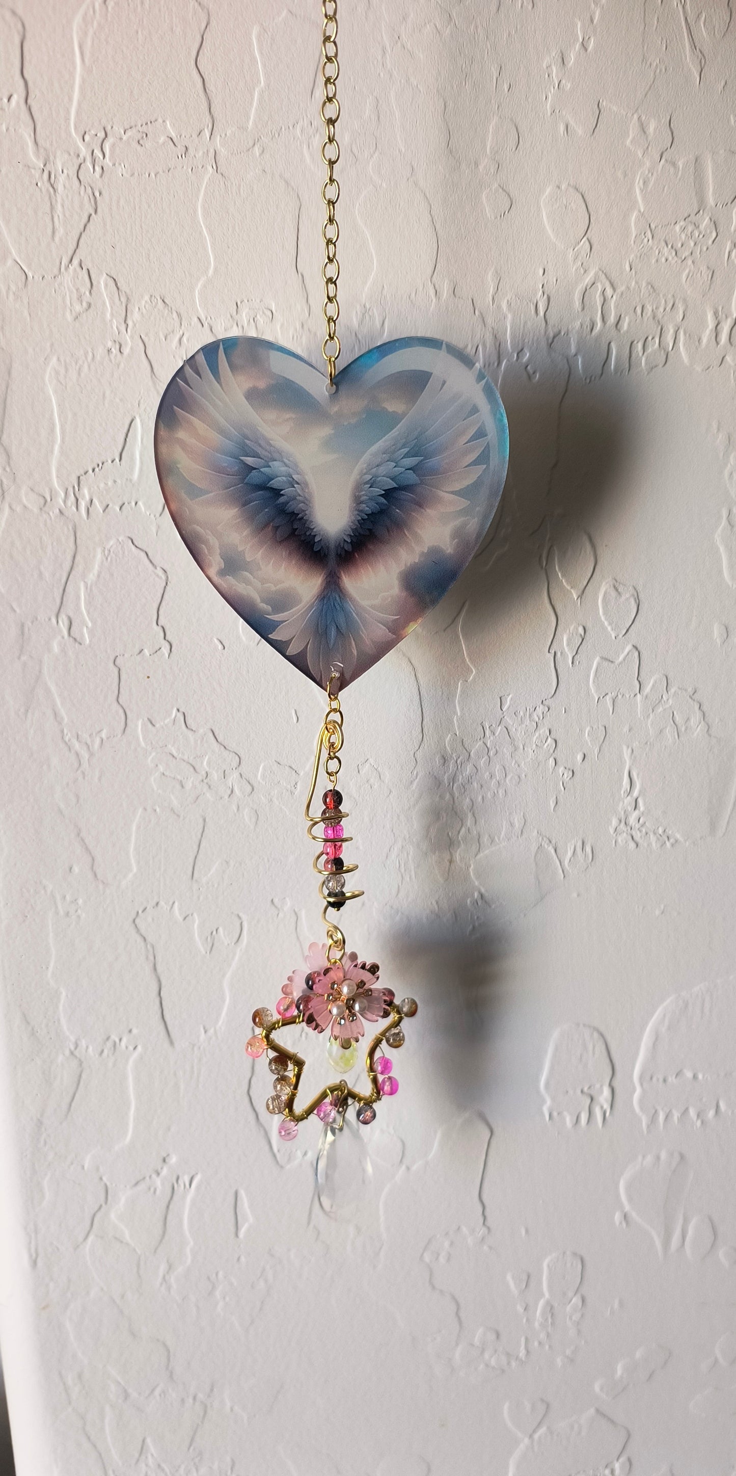 Small Angel Wings and Star Suncatcher