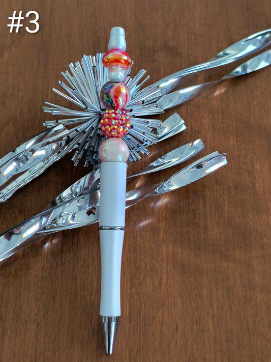 White Mushroom Decorative Pen