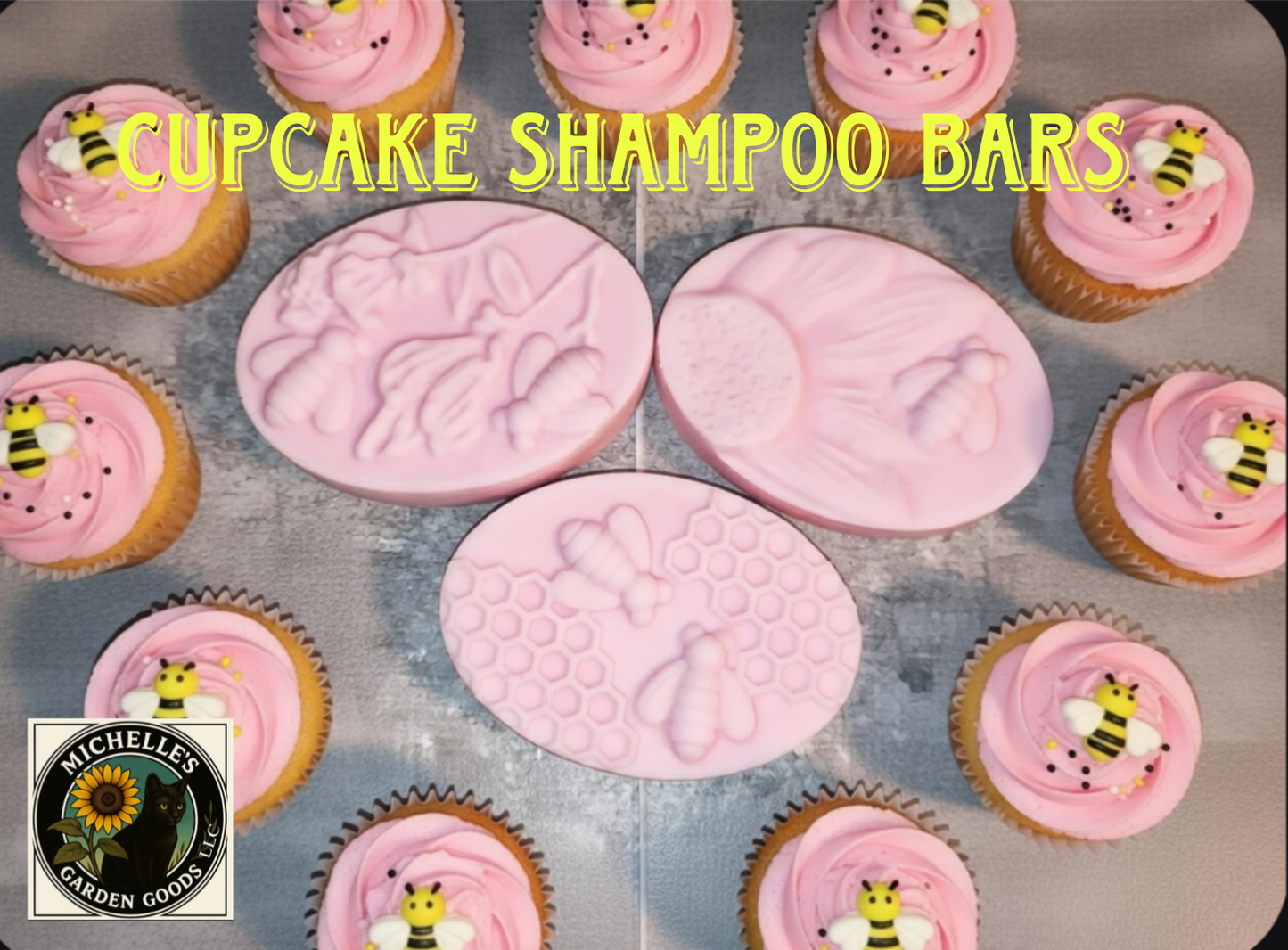 Cupcake Shampoo Bar with Rice Protein