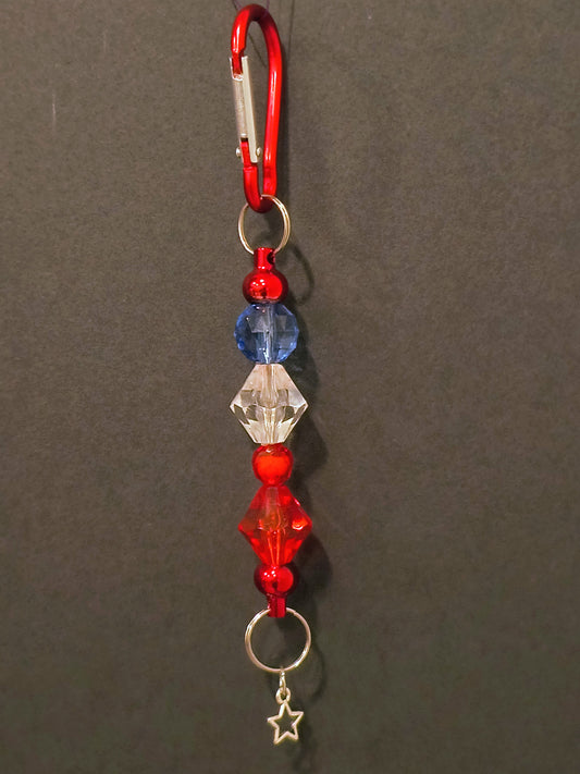 This Cute Decorative Beaded Keychain Will Brighten Up Your Drive. It Can Always Help You Find Your Keys With All The Pretty Glass And Acrylic Beads.

Dimensions .6.5" x 1.5" x .5". Weight 0.53 Oz.
