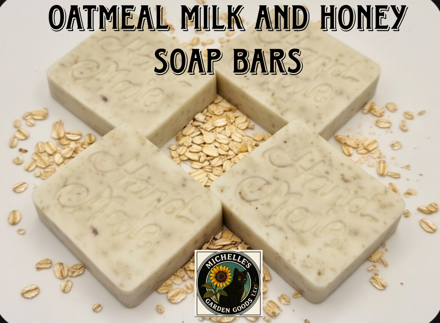 Oatmeal Milk and Honey Soap Bars With Loofah Soap Bag