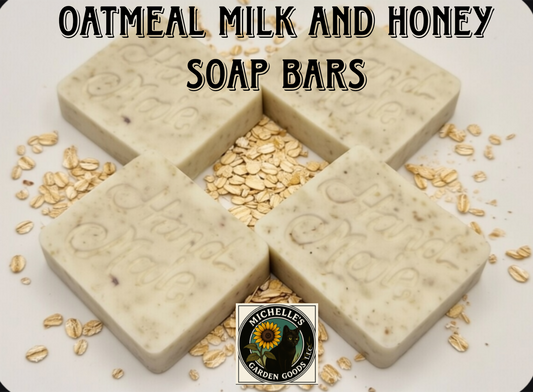 Oatmeal Milk and Honey Soap Bars With Loofah Soap Bag