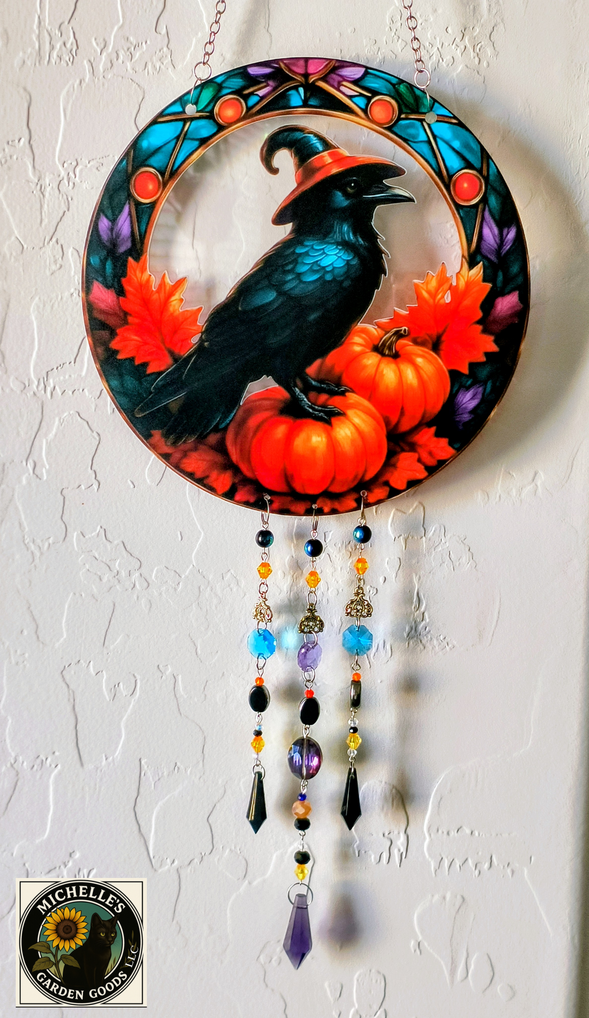 Enchanted Harvest Raven Suncatcher