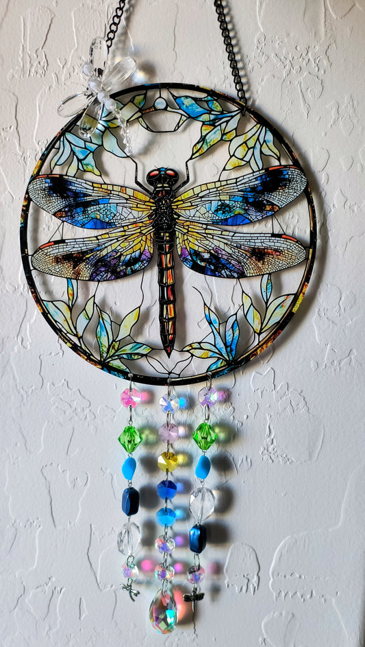 Dragonfly Suncatcher in Blue