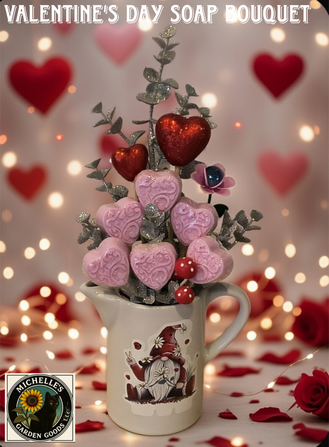 Valentine's Day Love Spell Soap Bouquet - Small (Special Order)
